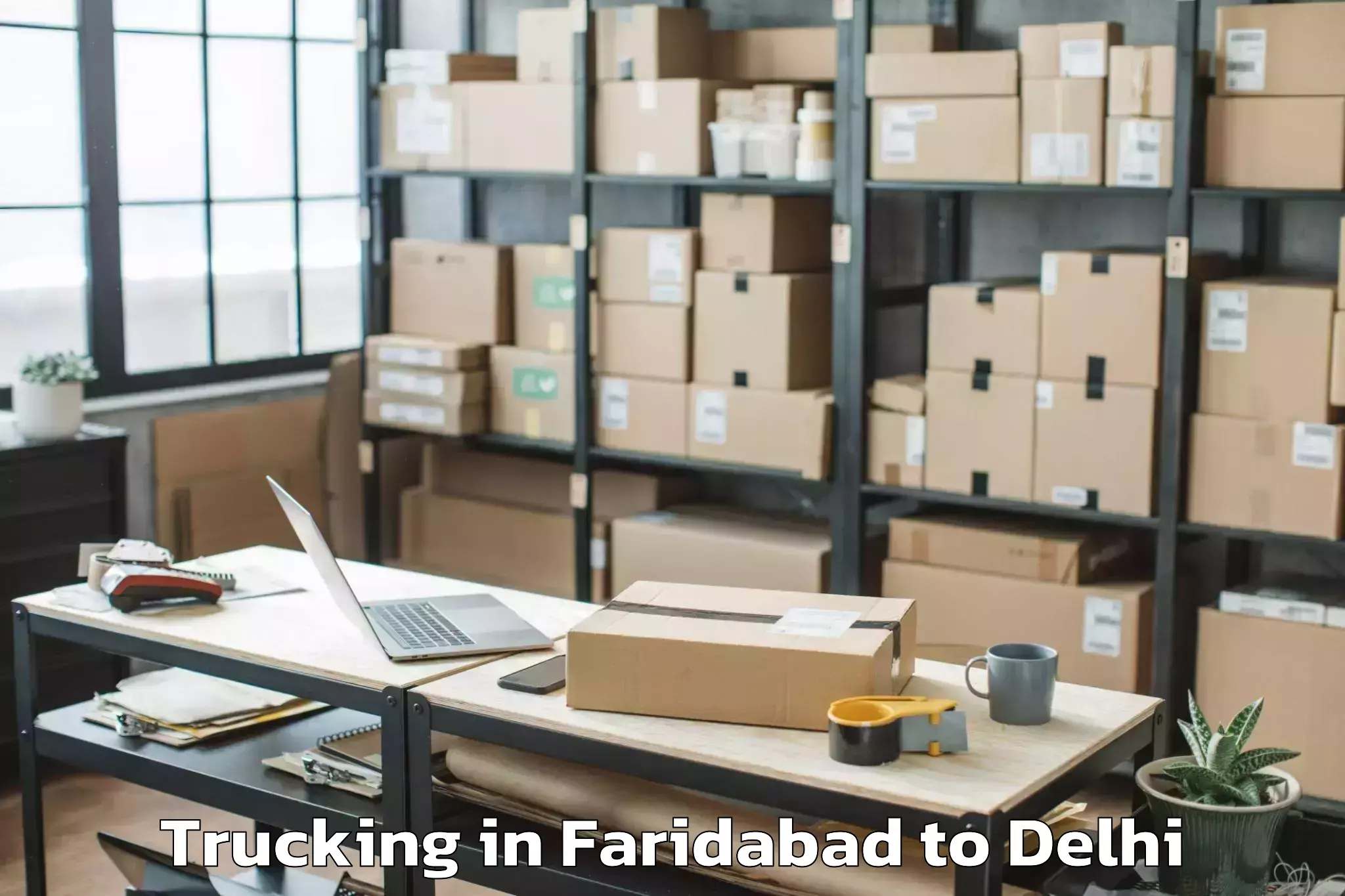 Affordable Faridabad to Alipur Trucking